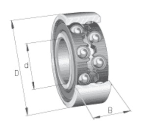Double-row deep groove ball bearings